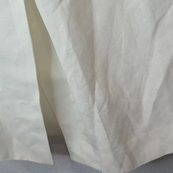 NWT deadstock Harve Benard linen long skirt cream size 14 petite - Picture 5 of 11